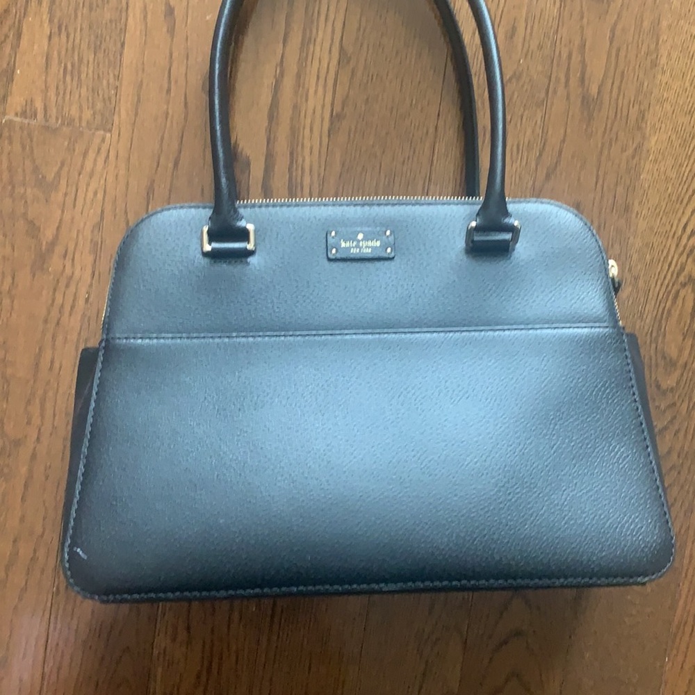 KATE SPADE Terri Black Leather Briefcase Bag - Like New Condition!